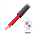 QED QX16/2 PE Outdoor Burial Speaker Cable, 2 Core 16AWG Black