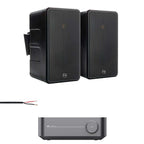 WiiM Amp with Monitor Audio Climate 60 Outdoor Speakers & 50m Burial Cable