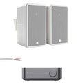 WiiM Amp with Monitor Audio Climate 60 Outdoor Speakers & 50m Burial Cable