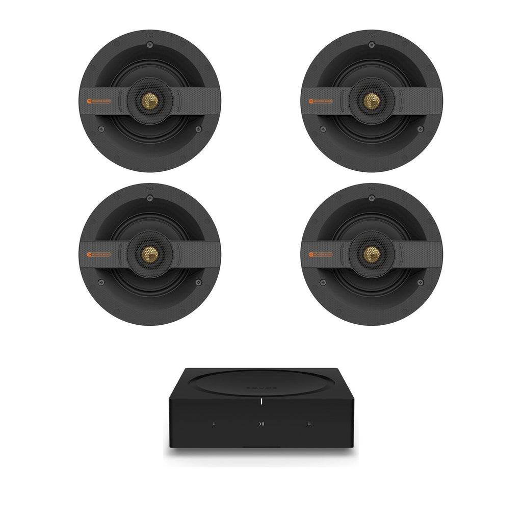 System: Sonos Amp + 4x Monitor Audio C1S Ceiling Speaker Package
