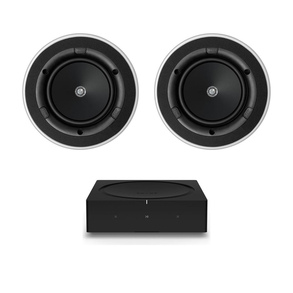 System: Sonos Amp + 2x KEF Ci130.2CR Ceiling Speaker Package