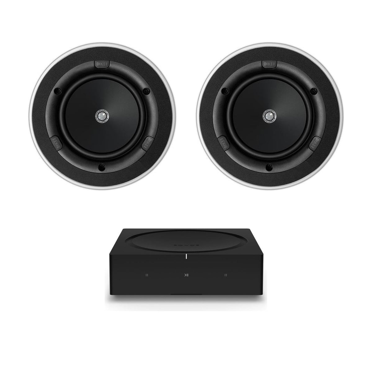 System: Sonos Amp + 2x KEF Ci130.2CR Ceiling Speaker Package