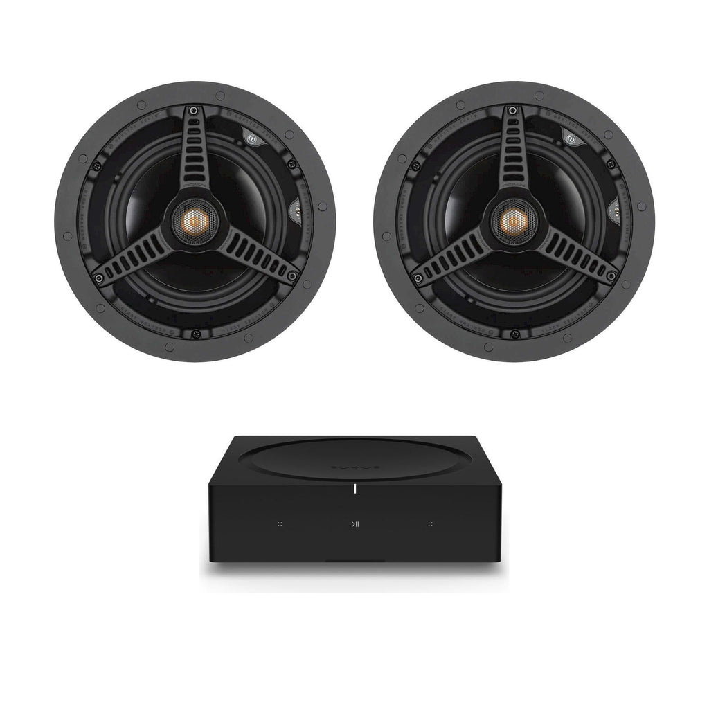 System: Sonos Amp + 2x Monitor Audio C165 Ceiling Speaker Package