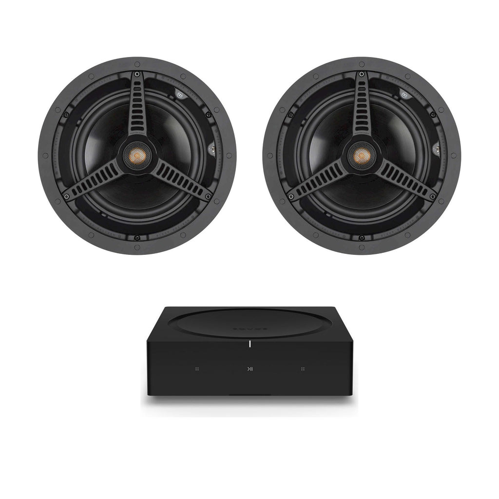 System: Sonos Amp + 2x Monitor Audio C180 Ceiling Speaker Package