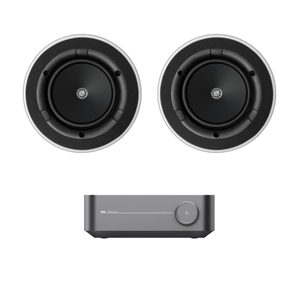 System: WiiM Amp + 2x KEF Ci130.2CR Ceiling Speaker Package