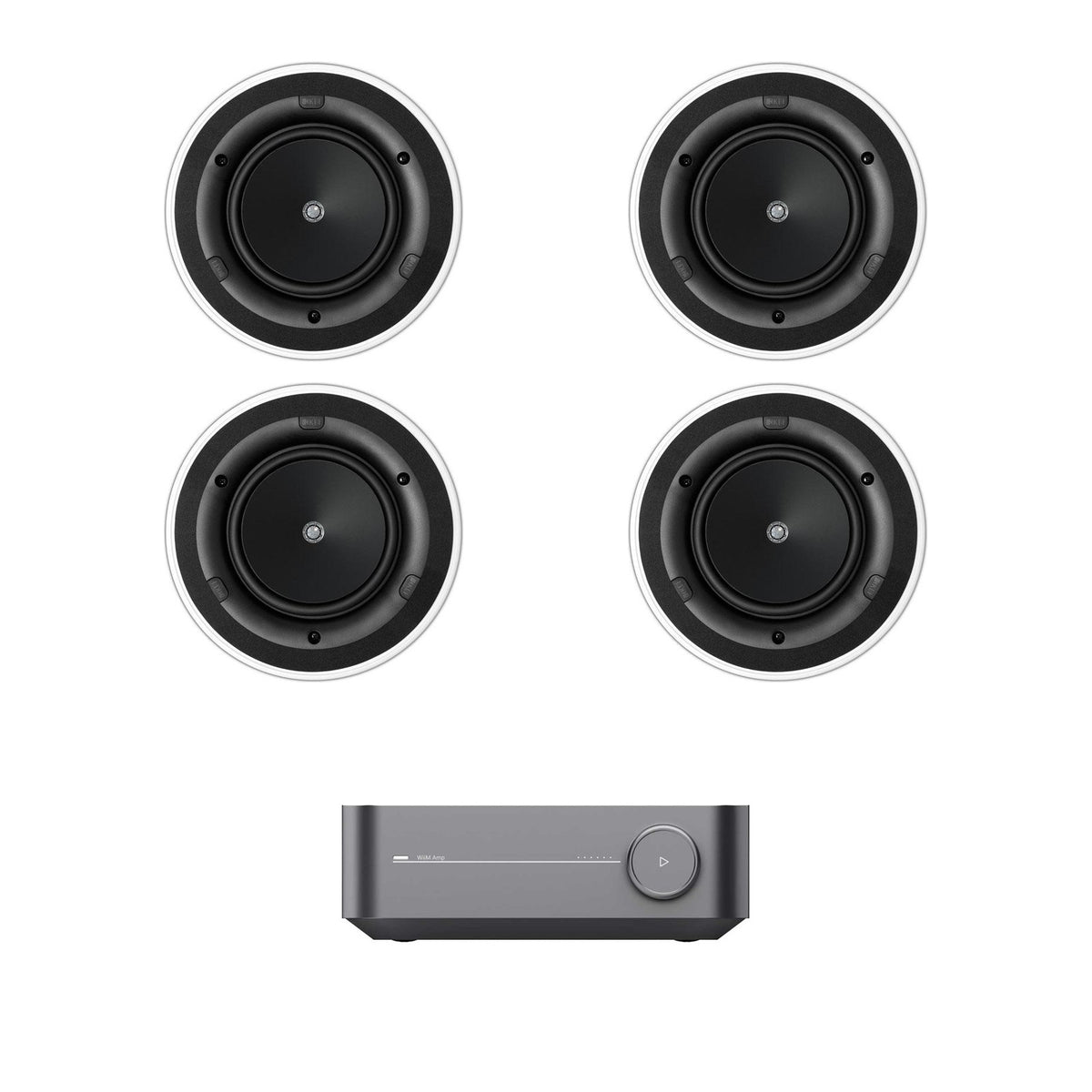 System: WiiM Amp + 4x KEF Ci160.2CR Ceiling Speaker Package