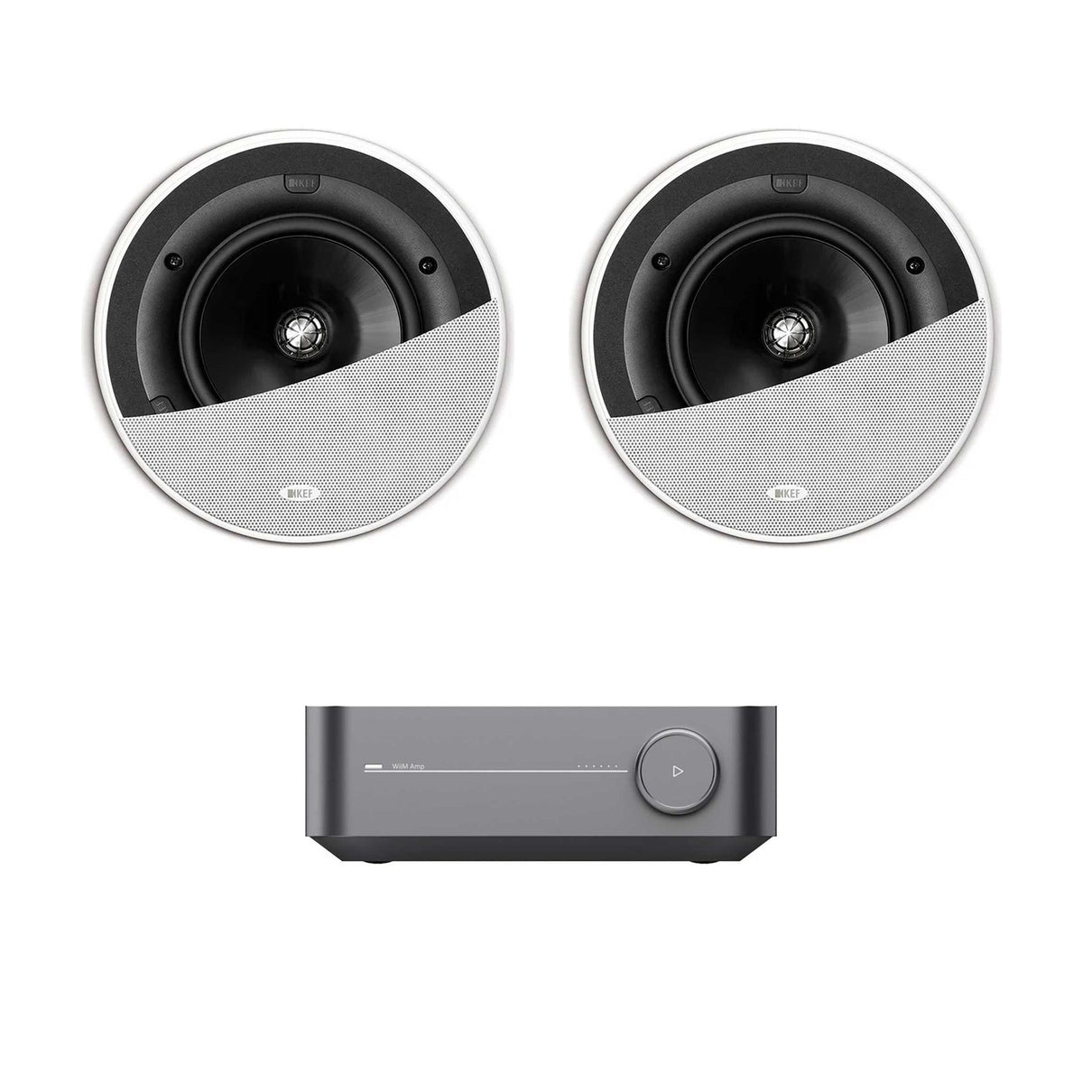 System: WiiM Amp + 2x KEF Ci160QR Ceiling Speaker Package