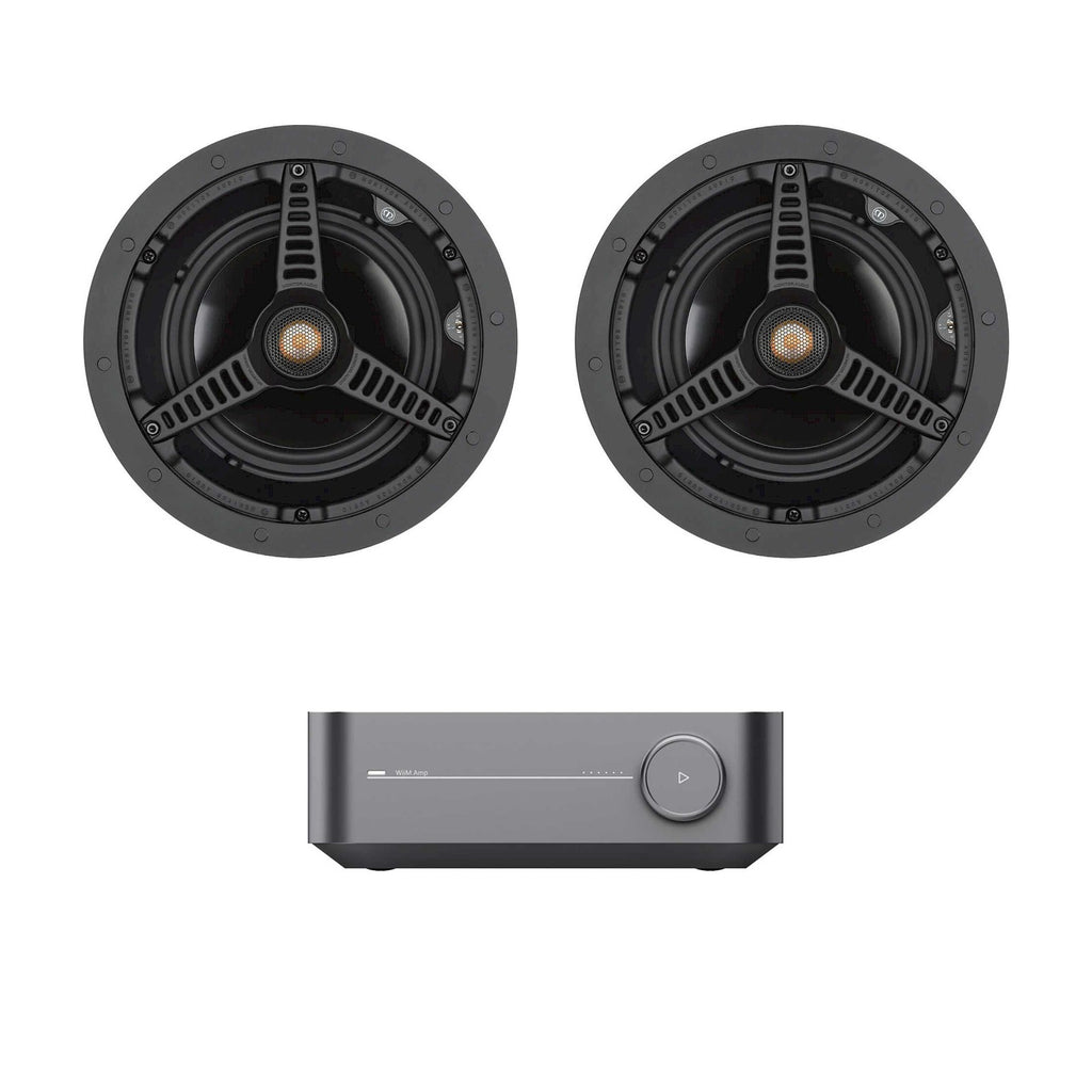 System: WiiM Amp + 2x Monitor Audio C165 Ceiling Speaker Package