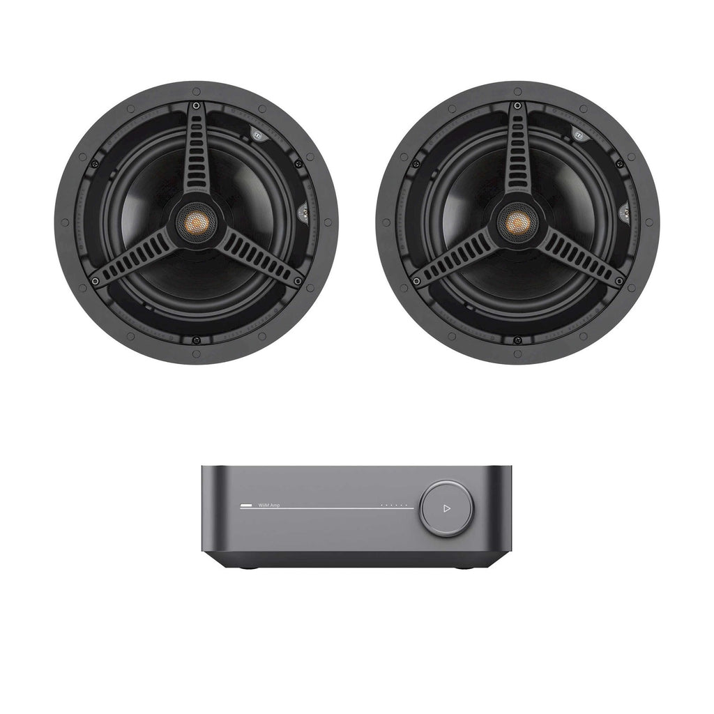 System: WiiM Amp + 2x Monitor Audio C180 Ceiling Speaker Package
