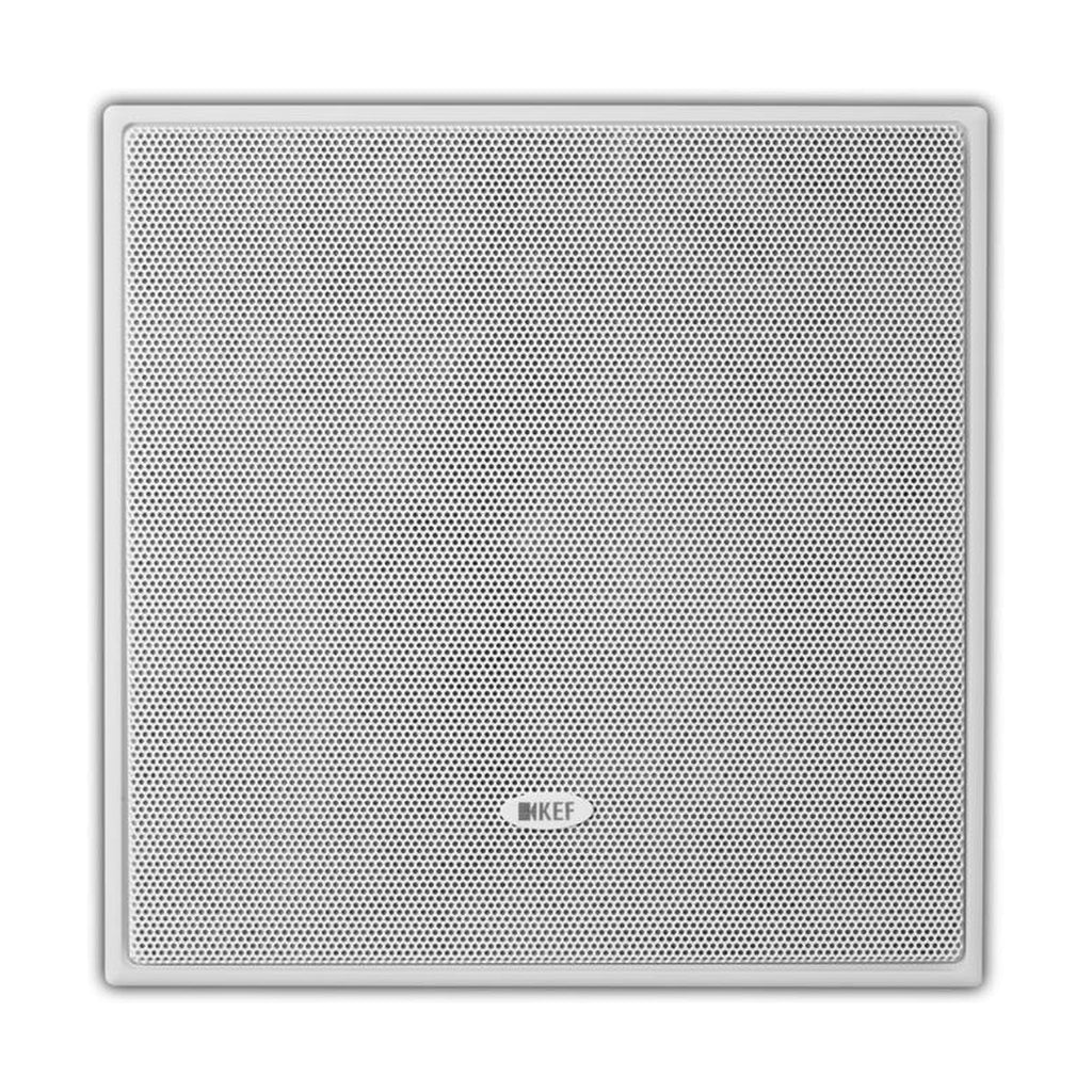 KEF Ci160.2CS 6.5" Square In-Ceiling Speaker – grille on