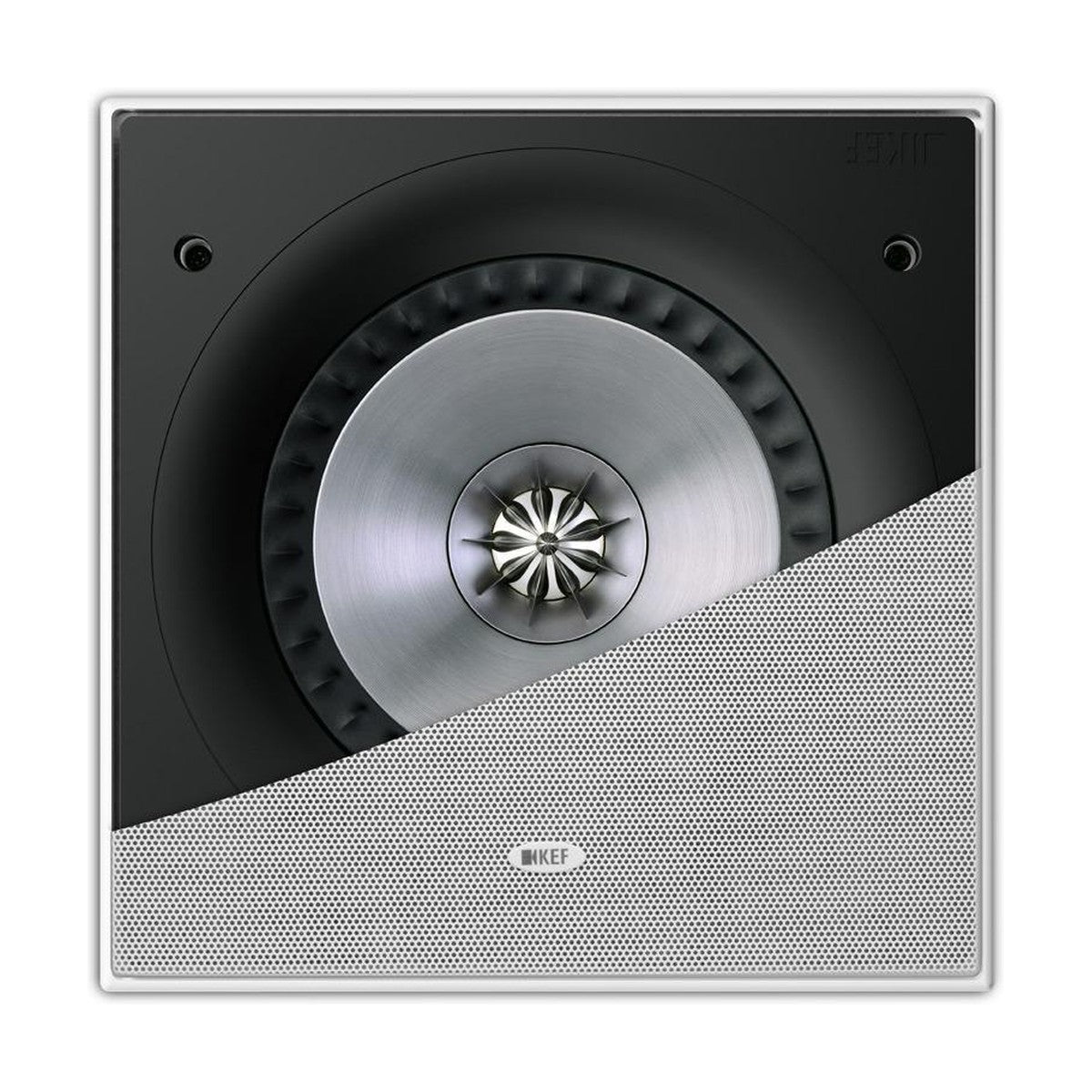 KEF Ci200RS-THX 8" Square THX Ultra In-Ceiling Speaker – grille-detail