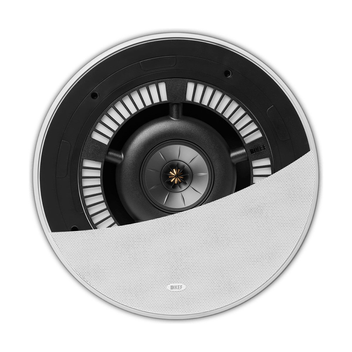 KEF Ci250RRM-THX 10" 3-Way THX Ultra In-Ceiling Speaker – grille-detail