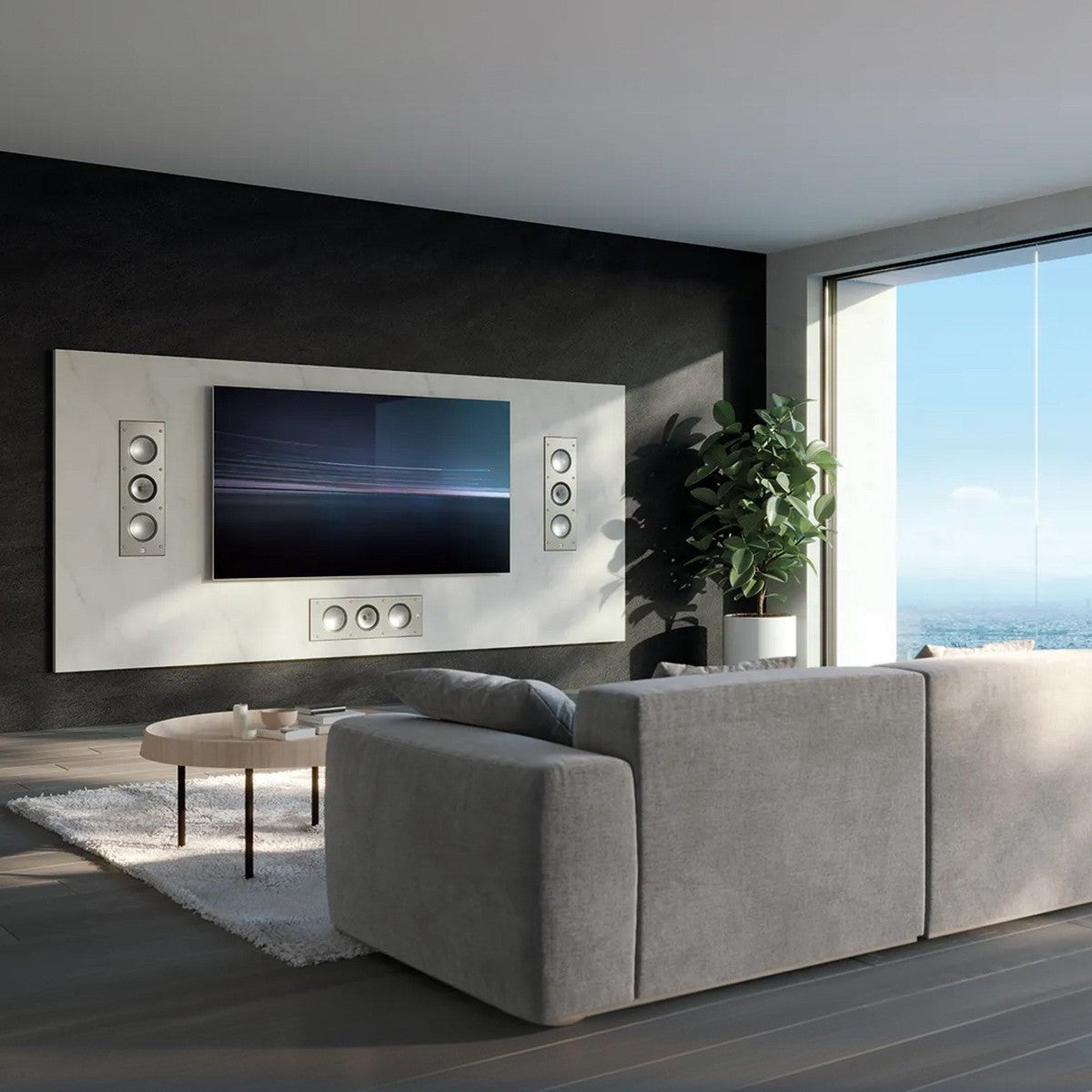 KEF Ci3160RLM-THX THX Ultra In-Wall Speaker – installed