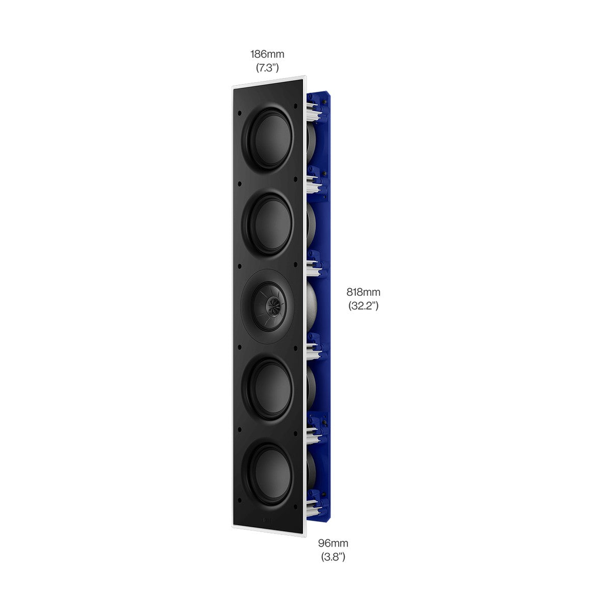 KEF Ci5120QLM-THX THX Ultra In-Wall Speaker – dimensions