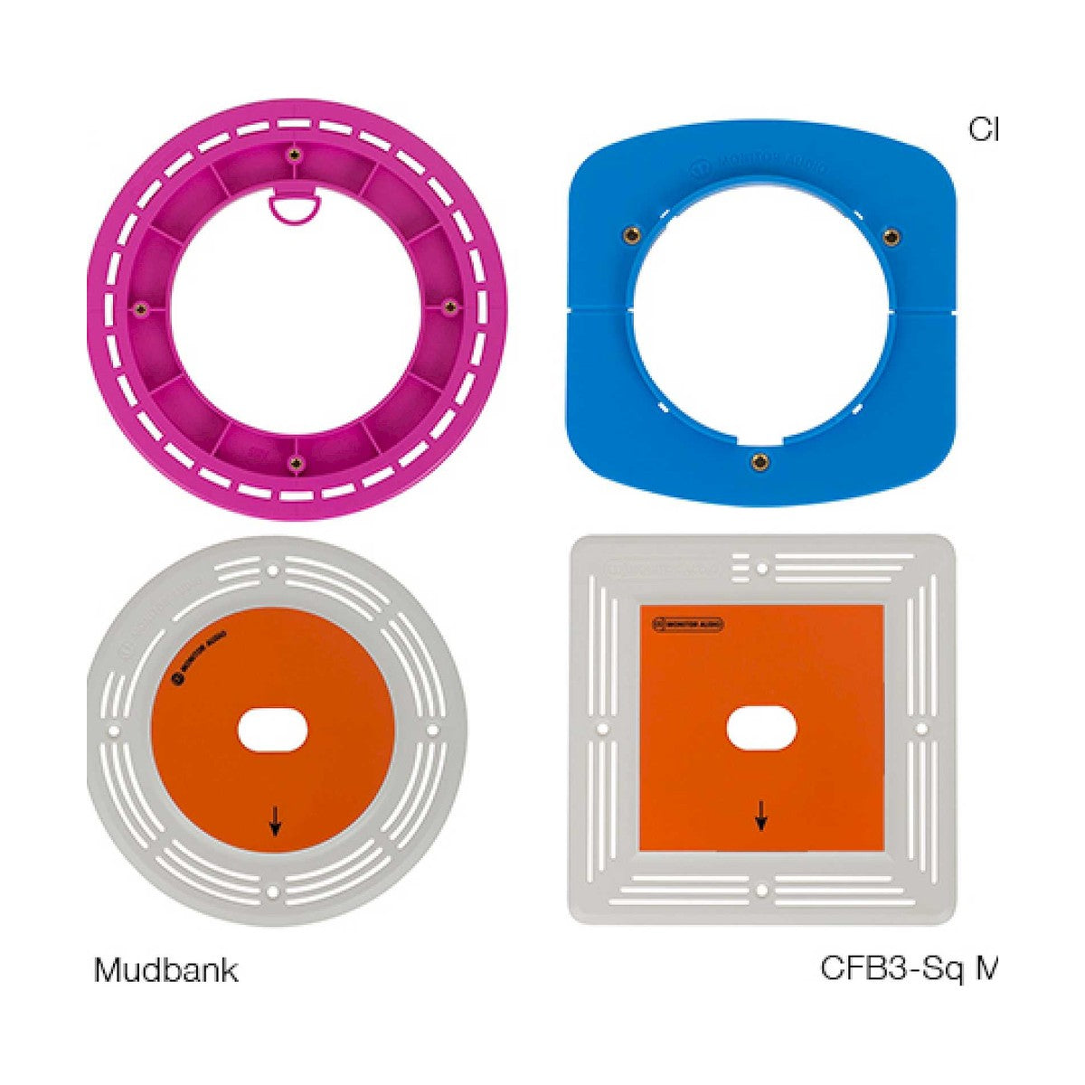 Monitor Audio CF230 3" Mini Flush-Fit In-Ceiling Speaker – brackets