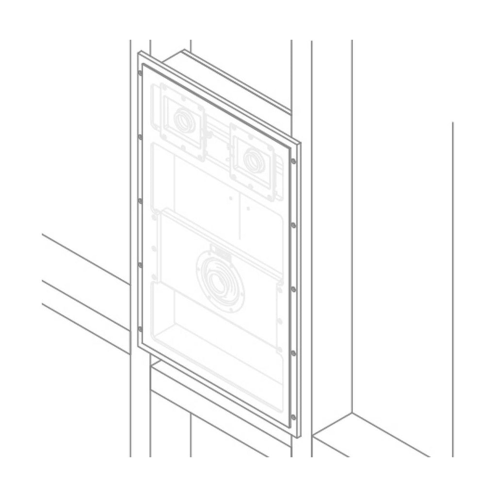 Monitor Audio IV140 Invisible In-Wall Speaker – installed in stud wall