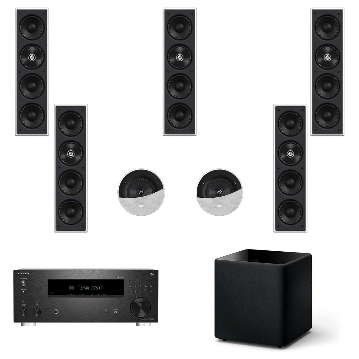 KEF THX 5.1.2 Atmos Home Cinema Package with AVR